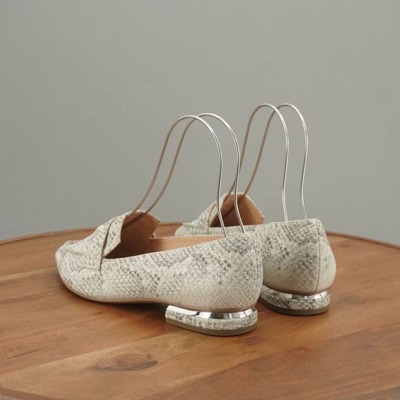 Franco Sarto Womens Sansa Pointed Toe Loafers Size 9 M Man Made Snake Print - Picture 6 of 11